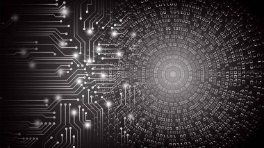 Siber devre gelecekteki teknoloji kavramı