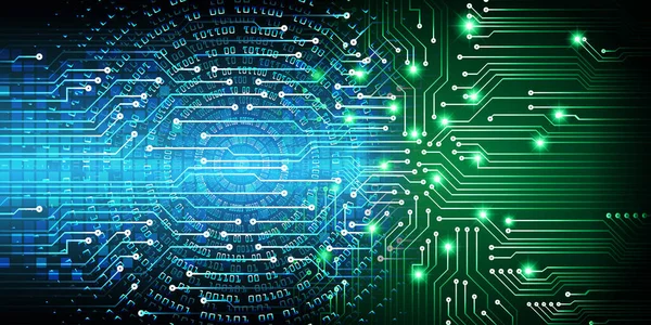 Cyber Circuit Technologie Future Concept Fond — Image vectorielle