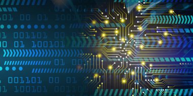 Siber devre gelecekteki teknoloji kavramı