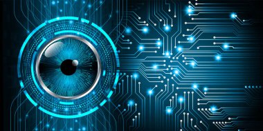göz siber devre gelecekteki teknoloji konsepti
