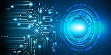 göz siber devre gelecekteki teknoloji konsepti