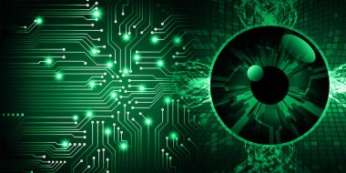 göz siber devre gelecekteki teknoloji konsepti