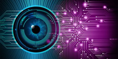 göz siber devre gelecekteki teknoloji konsepti