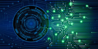 göz siber devre gelecekteki teknoloji konsepti