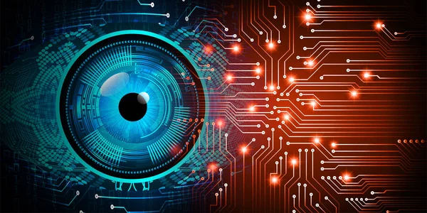 göz siber devre gelecekteki teknoloji konsepti