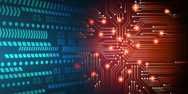 Siber devre gelecekteki teknoloji kavramı