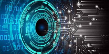 göz siber devre gelecekteki teknoloji konsepti