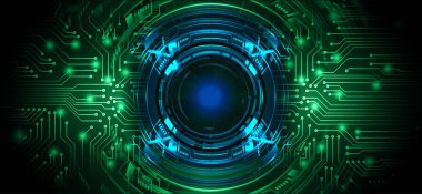 eye cyber security and technology concept background