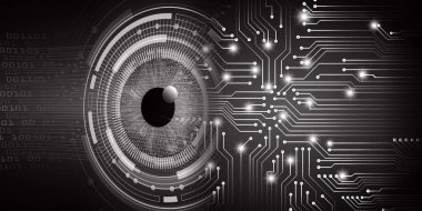 göz siber devre gelecekteki teknoloji konsepti