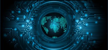 abstract futuristic background with binary code. technology concept. digital data internet and network connection, vector  