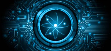 abstract background with futuristic hud. technology concept 