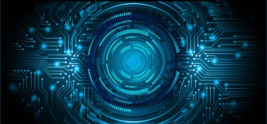 futuristic technology, cyber security concept