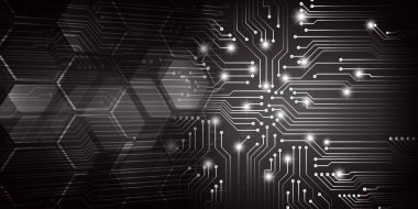 Devre kartı ile soyut arkaplan