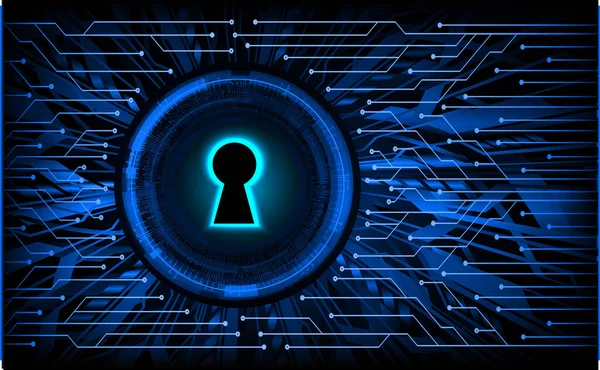 Cyber Biztonsági Áramkör Jövő Technológia Koncepció Háttér Zár — Stock Vector