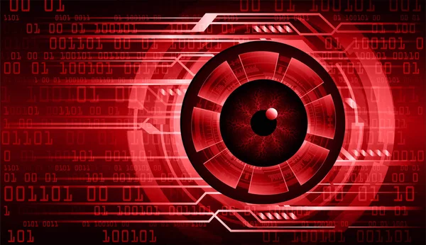Cyber Circuito Futuro Concepto Tecnología Fondo Forma Ojo Cibernético — Archivo Imágenes Vectoriales