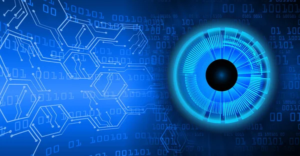 stock vector Cyber circuit future technology concept background in shape of cyber eye