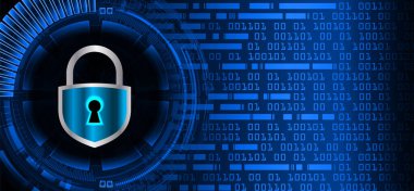 Siber devre gelecek teknoloji kavramı arka plan, kilit kavramı