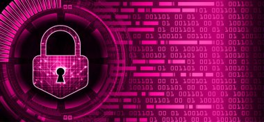 Siber devre gelecek teknoloji kavramı arka plan, kilit kavramı