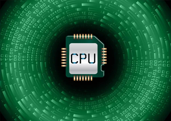 Cpu Cyber Schaltung Zukunft Technologie Konzept Hintergrund — Stockvektor