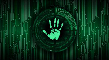 El izi ile siber güvenlik devresi gelecek teknolojisi kavramı