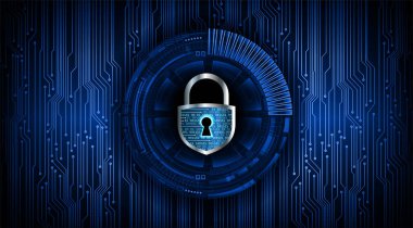 Siber devre gelecek teknoloji kavramı arka plan, kilit kavramı