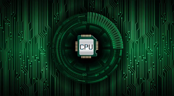 Cpu网络电路未来技术概念背景 — 图库矢量图片
