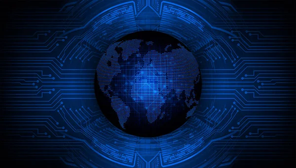 Cyber Κύκλωμα Μελλοντική Έννοια Της Τεχνολογίας Φόντο Σχήμα Της Σφαίρας — Διανυσματικό Αρχείο