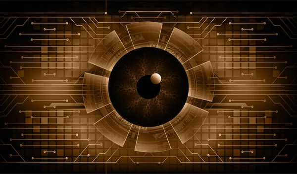 stock vector Cyber circuit future technology concept background with cyber eye