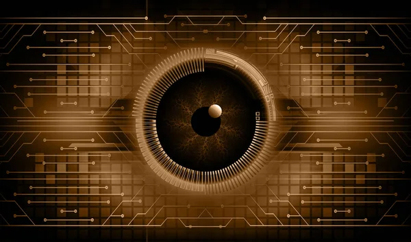 Концепция Будущих Технологий Киберсхем Кибер Глазом — стоковый вектор
