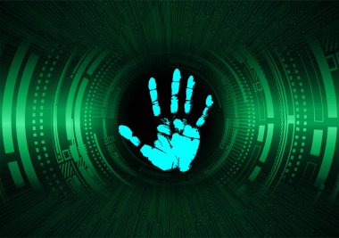 El izi ile siber güvenlik devresi gelecek teknolojisi kavramı