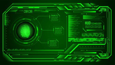 Siber devre gelecek teknoloji kavramı arka plan, kilit kavramı