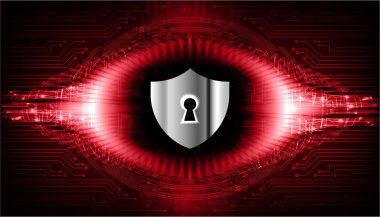 Siber devre gelecekteki teknoloji kavramını kilitle 