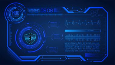Siber devre gelecekteki teknoloji kavramını kilitle 