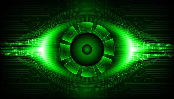 stock vector Cyber circuit future technology concept background with cyber eye