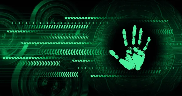 El izi ile siber güvenlik devresi gelecek teknolojisi kavramı