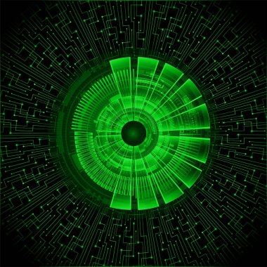 Siber devre gelecekteki teknoloji kavramı