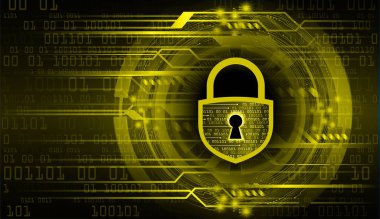 Siber güvenlik, veri koruması, internet teknolojisindeki gizlilik interneti. 3d illüstrasyon