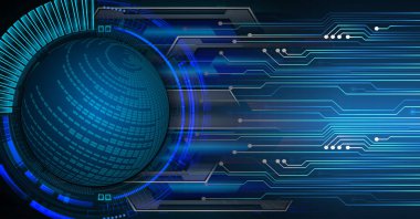cyber security concept background, abstract illustration