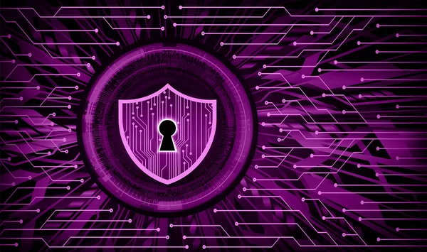 バイナリコード デジタル技術 インターネットセキュリティコンセプト デジタルセキュリティ技術を備えたサイバーセキュリティシールド — ストックベクタ