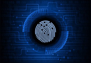 Siber göz şeklinde siber devre arka planı, gelecekteki teknoloji konsepti