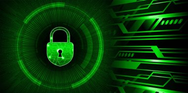 siber güvenlik kavramı arka plan, soyut illüstrasyon tasarımı