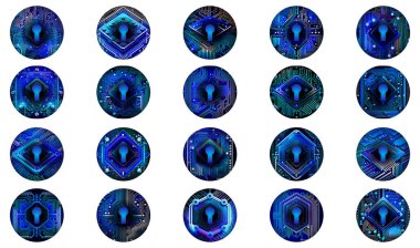 Asma kilit. vektör illüstrasyonu