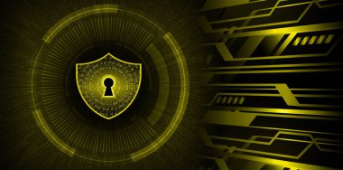 siber güvenlik kavramı arka plan, soyut illüstrasyon tasarımı