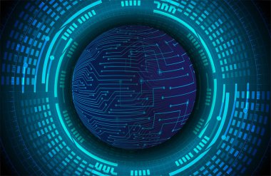 dijital teknoloji arka planı. Ağ düğmesinin çizimi 