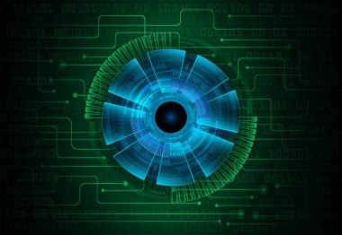 göz siber devre gelecekteki teknoloji konsepti