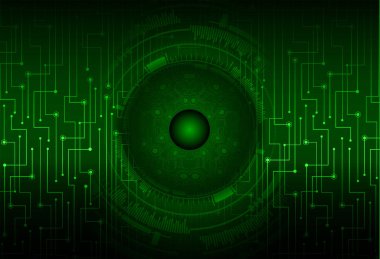 Devre kartlı soyut yeşil arkaplan