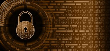 cyber security concept background, abstract illustration