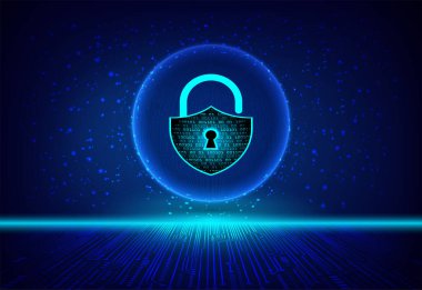 asma kilit ve siber güvenlik kavramı