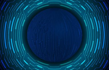 Fütürist geometrik desenli soyut bir arkaplan. Çember, noktalar ve çizgiler olan dijital konsept. Dijital illüstrasyon, teknoloji, hi - tech, hi tech,