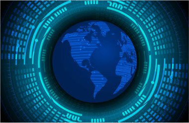 Dünya haritasının soyut arkaplanı